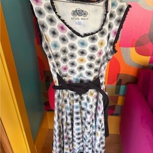 Effie's Heart Women’s Multicolor Dot Waist-Tie Dress